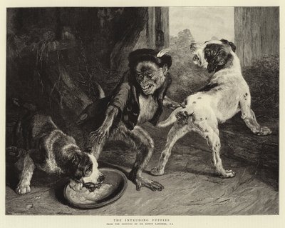 Los Cachorros Intrusos de Edwin Landseer
